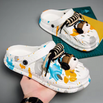 BearBlock Splatter Clogs — Bear-Charm City Clogs